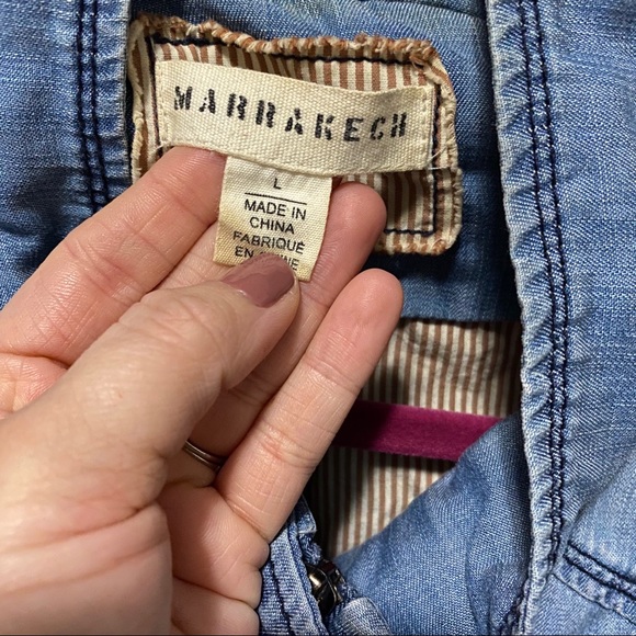 Anthropologie Marrakech chambray jacket - Picture 5 of 8